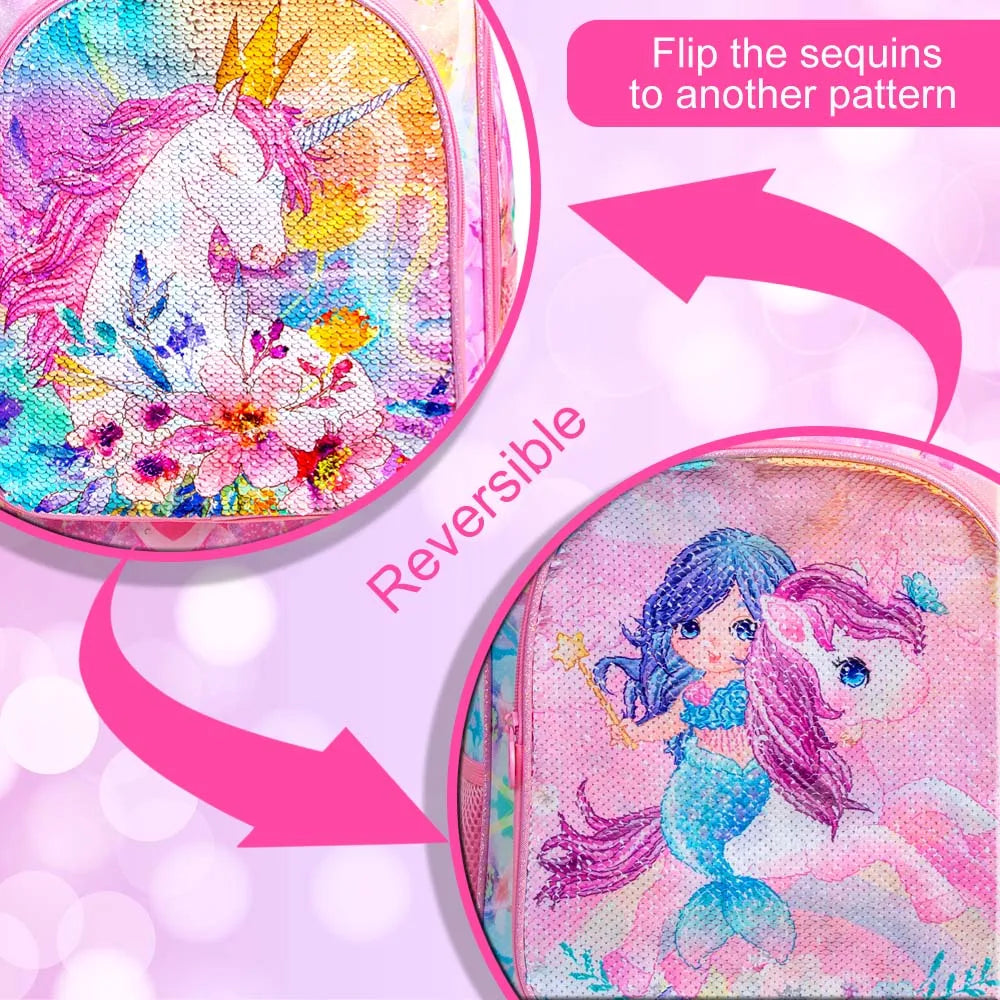 Kids Unicorn Rolling Travel Luggage