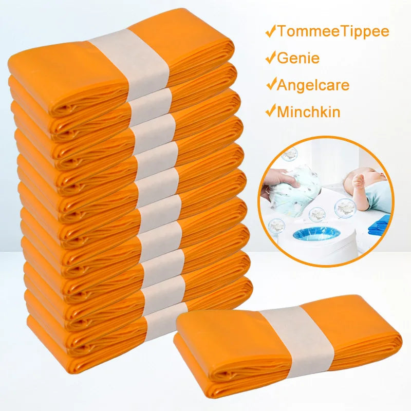 Orange Diaper Pail Refills Bags
