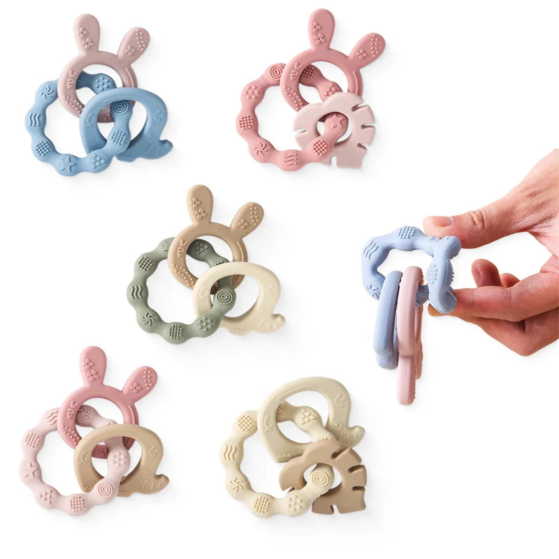Baby Silicone Teether Ring
