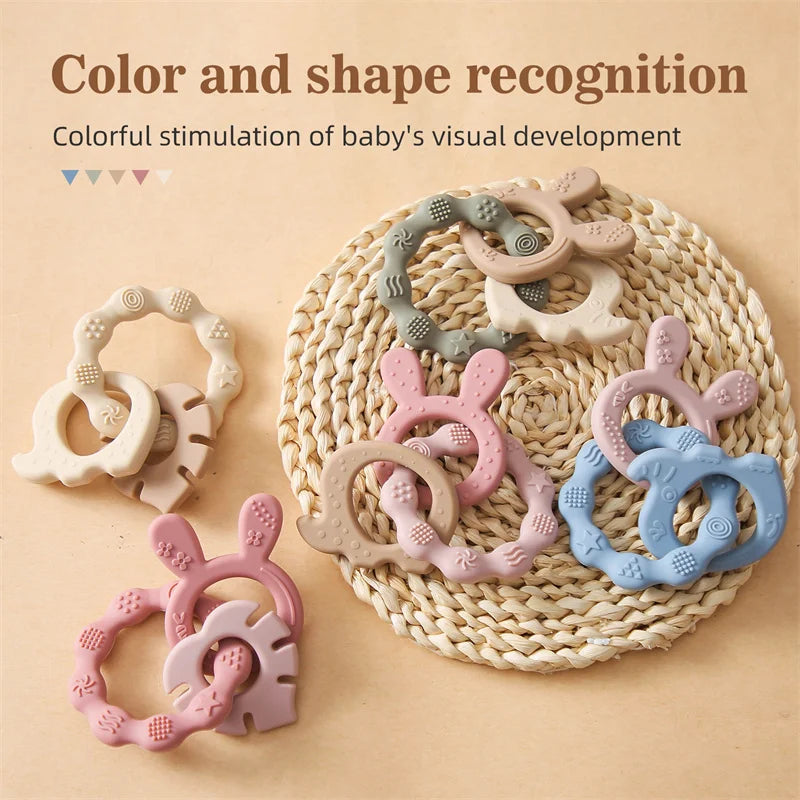 Baby Silicone Teether Ring