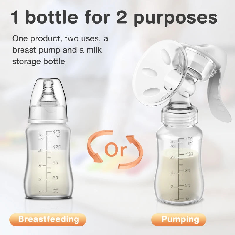 Silicone Manual Baby Feeding Breast Pump
