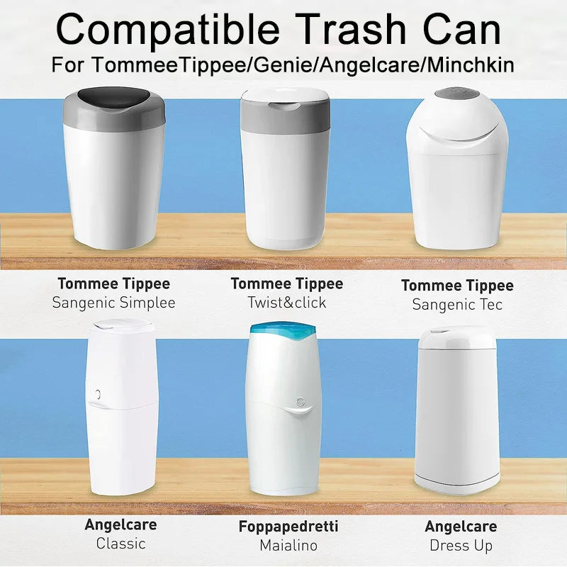 Orange Diaper Pail Refills Bags